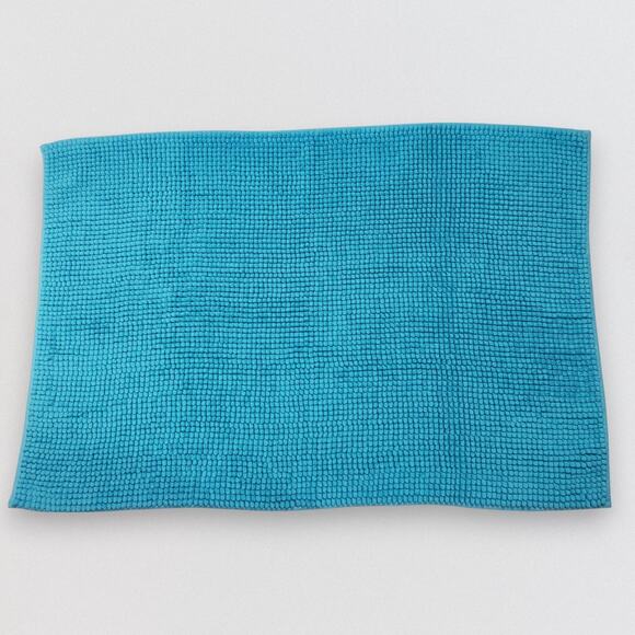 Unbranded Other - Chenille Bathroom Rug Bath Mat Set 35x24 Teal Blue Shaggy Absorbent Thick Dorm